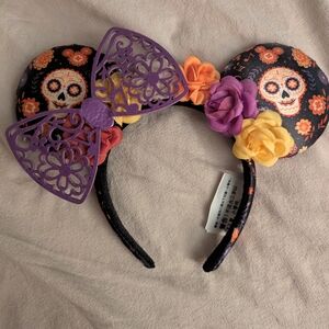 Disney Purple and Orange Day of the Dead Hair Accessories